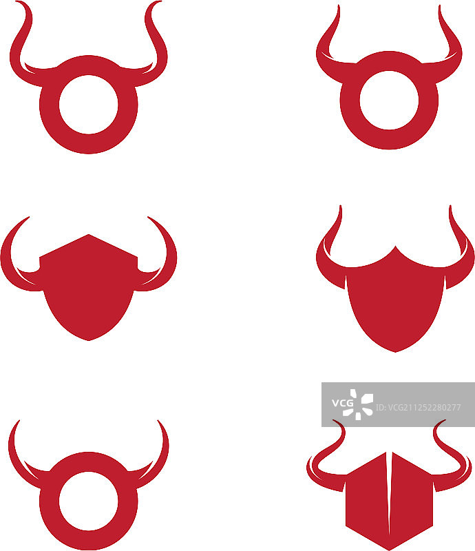 金牛座标志模板图标设计图片素材