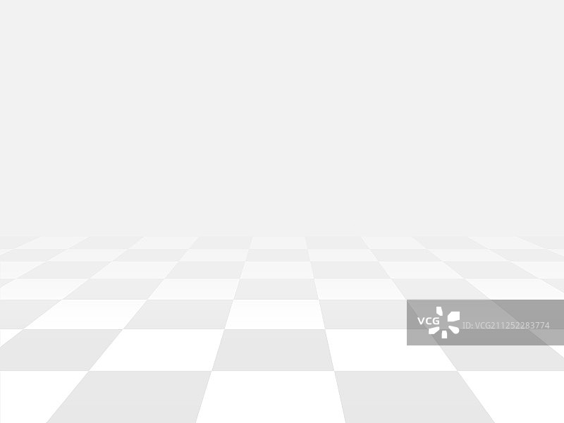 白色背景方格透视地板图片素材