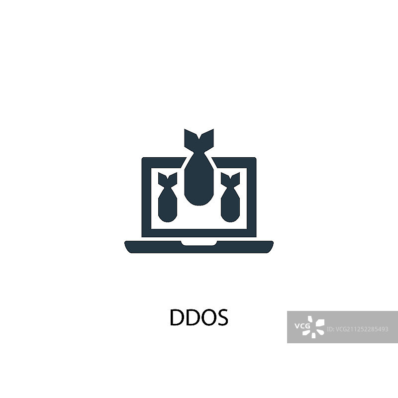 DDoS简单元素图标图片素材