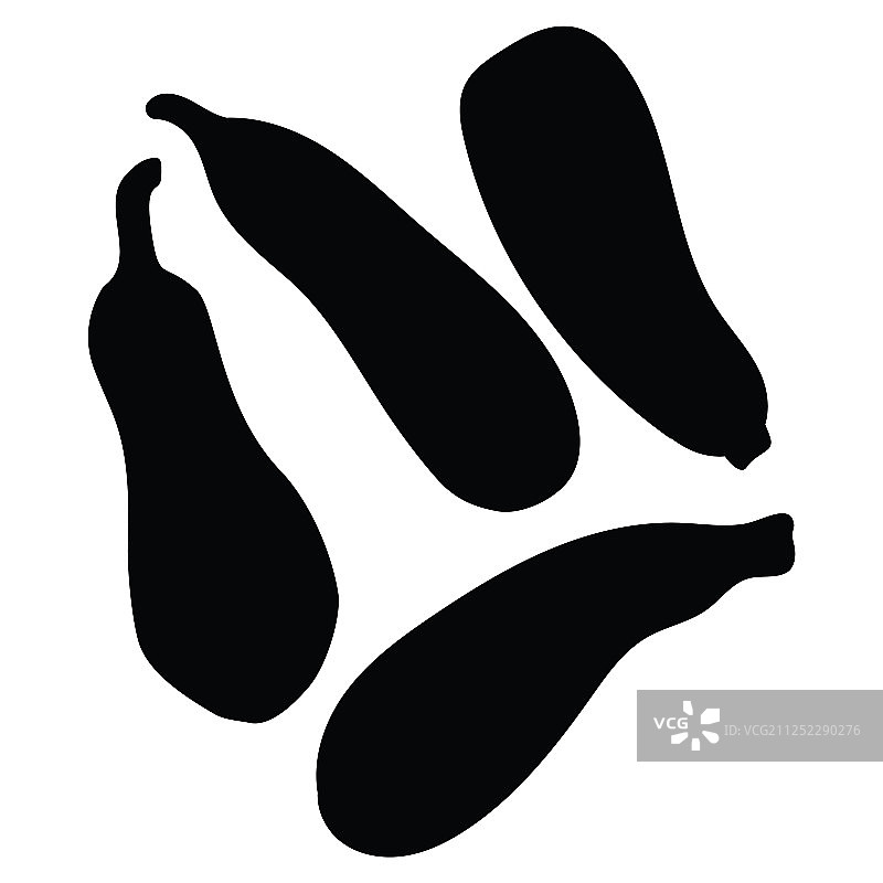 西葫芦剪影合集图片素材