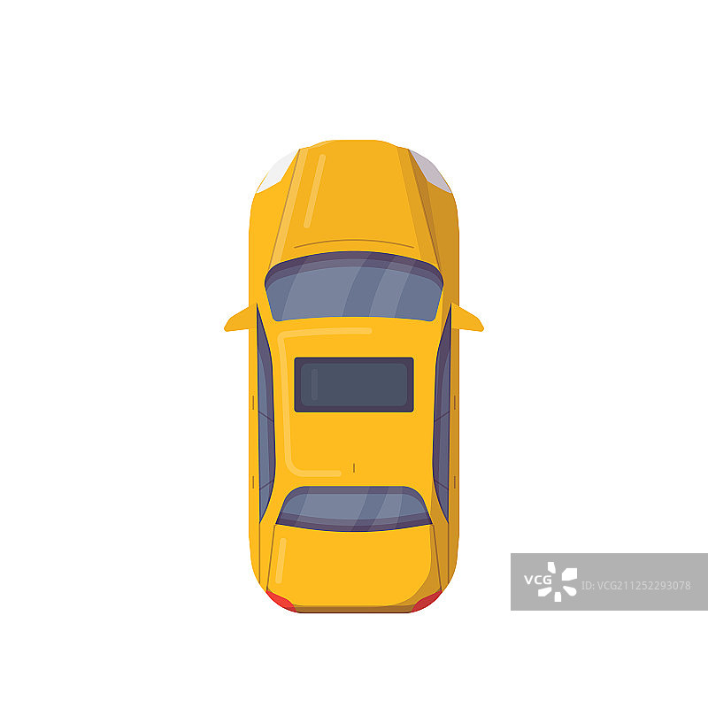 俯视视角：现代汽车图片素材