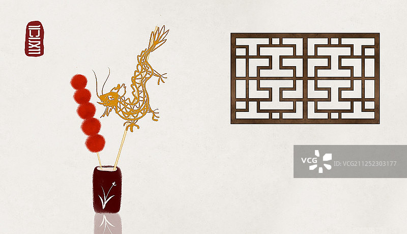 二十四节气手绘插画立冬图片素材