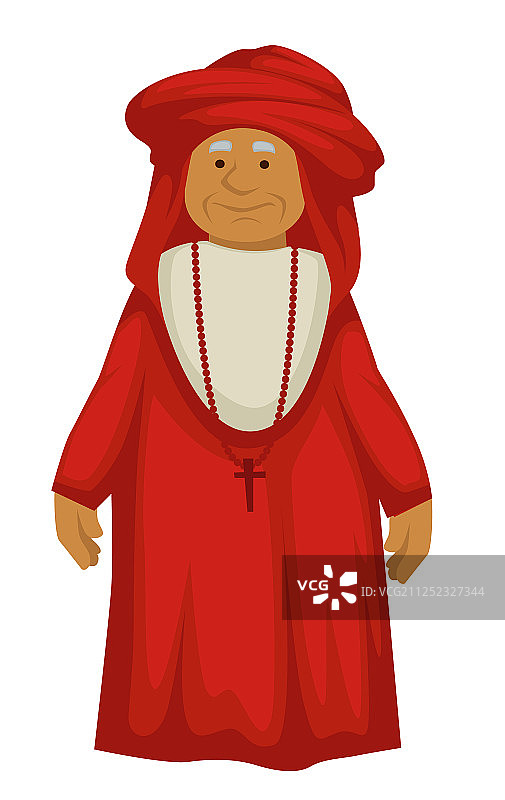 古代教皇文艺复兴牧师或神职人员图片素材