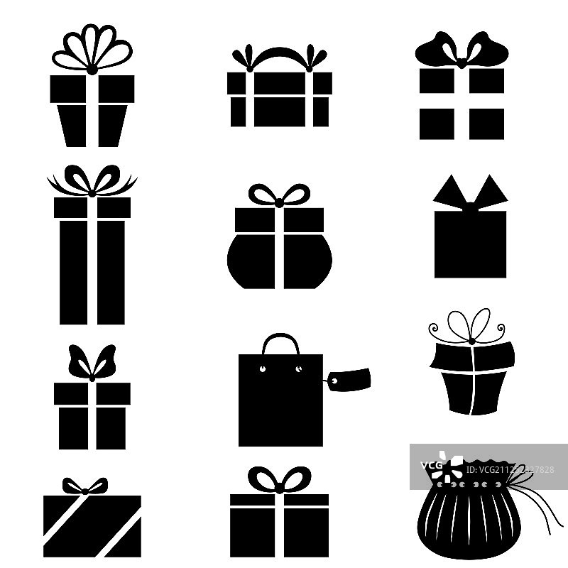礼物图标合集图片素材