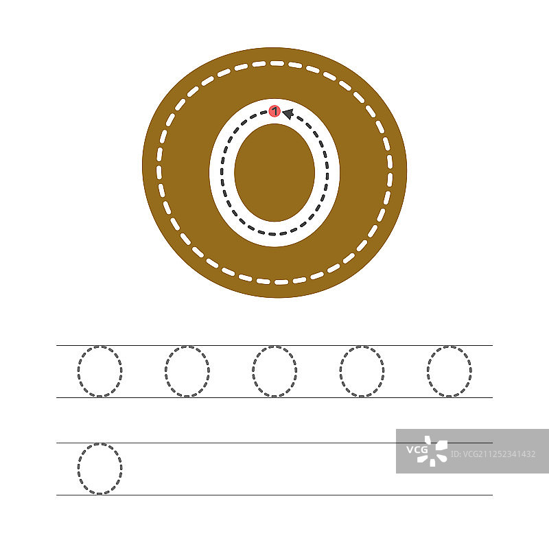 书写数字0图片素材