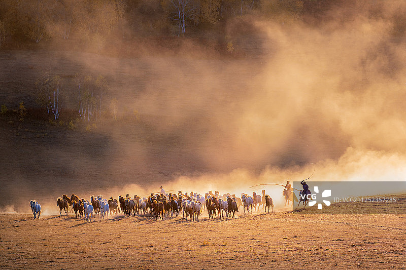 金秋坝上自然风光图片素材