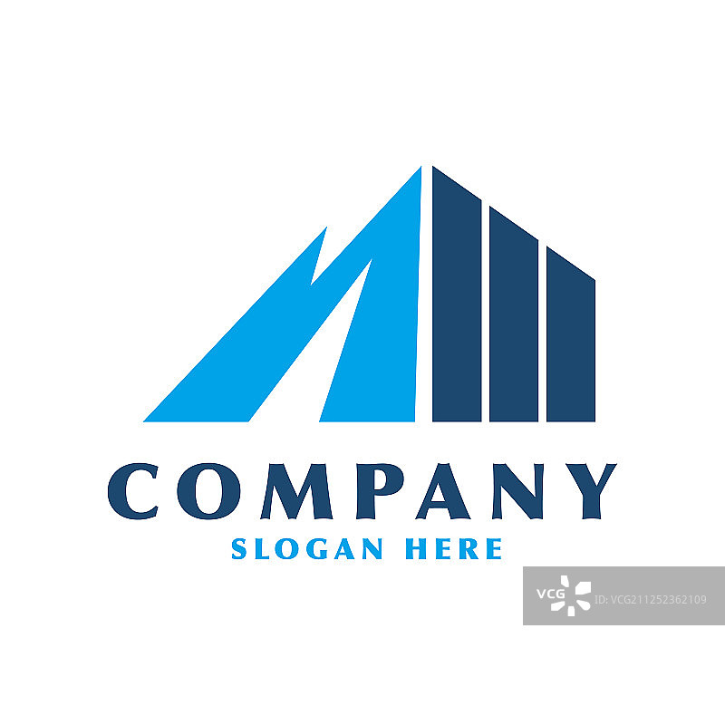 蓝色商务分析Logo模板和数据图片素材