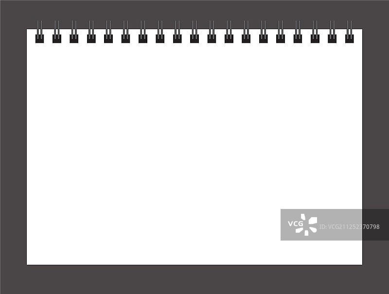 白色纸张上的线圈装订图片素材