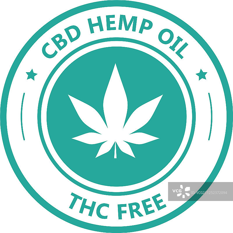 大麻提取CBD油THC Free图标图片素材