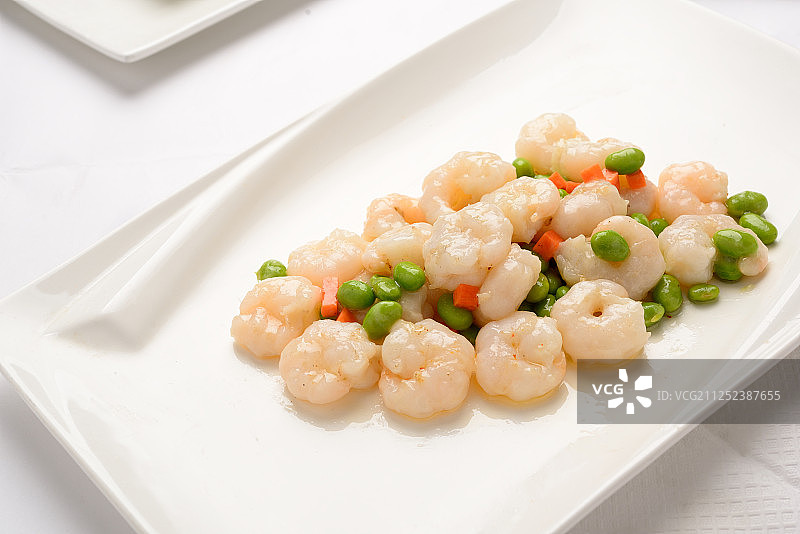 清炒虾仁图片素材