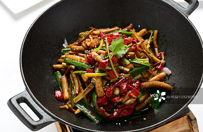 干锅茶树菇图片素材