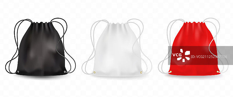 黑白红色背包样机书包图片素材