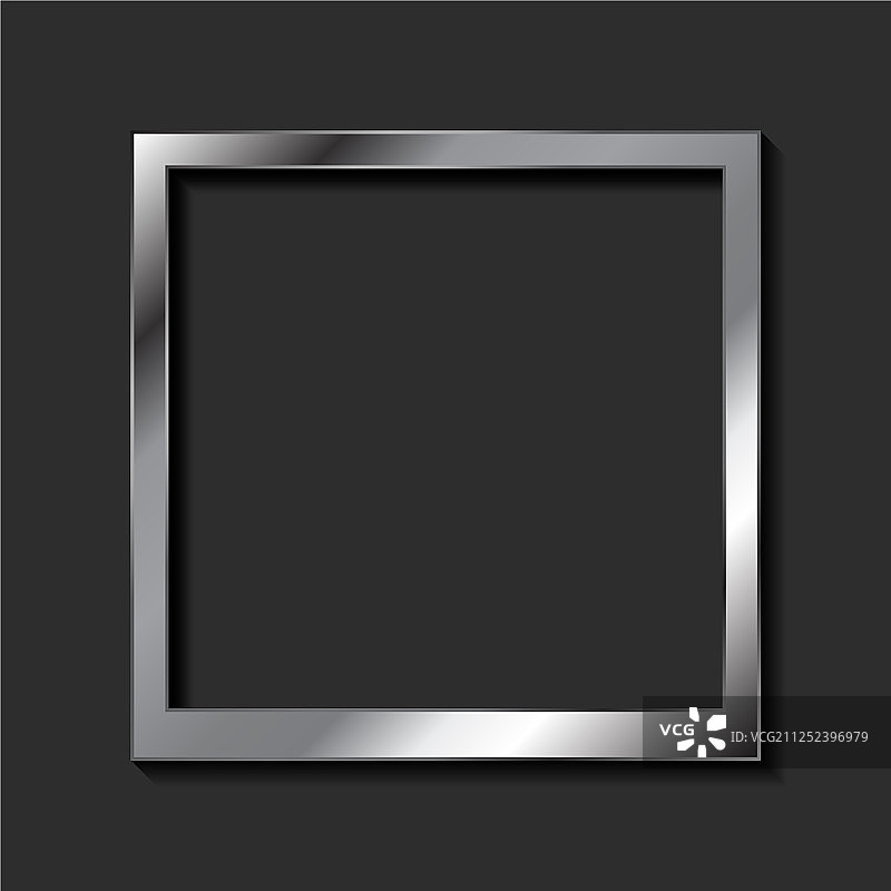 复古逼真金属空白拍立得照片图片素材