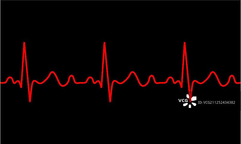 心跳图标心电图病理追踪图片素材