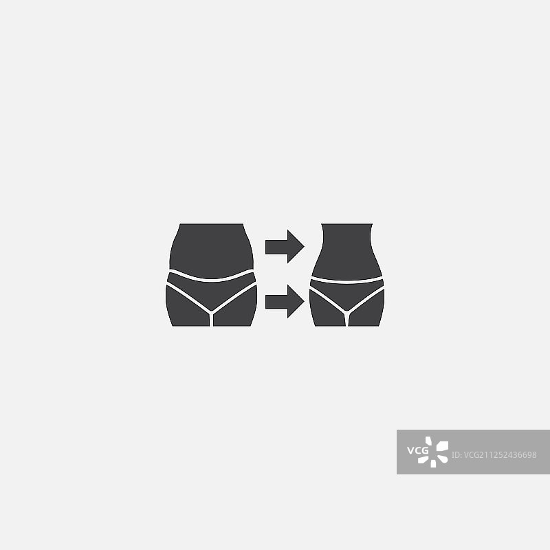 减肥基础图标简约符号图片素材