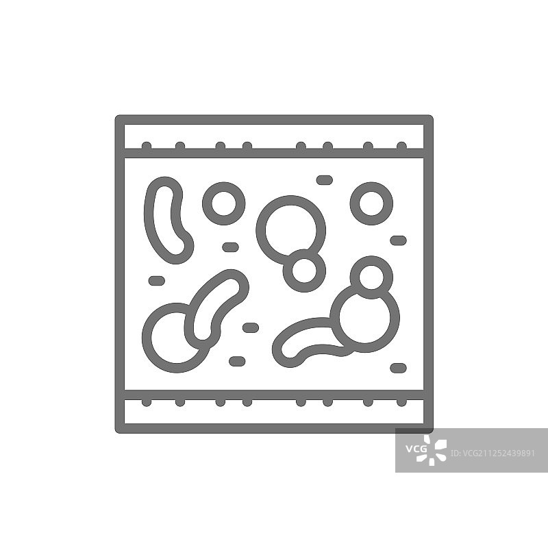 血液中的益生菌健康动脉线图标图片素材