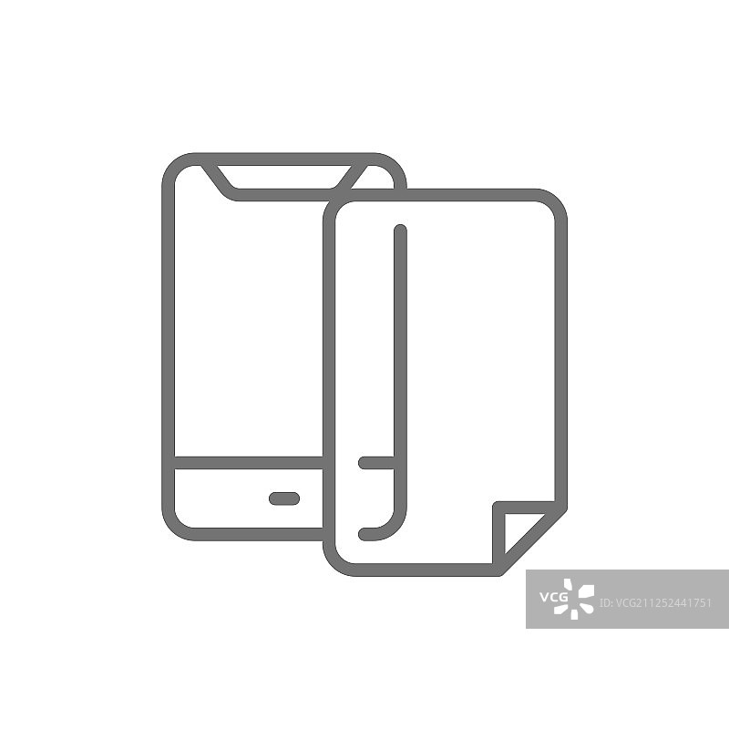 手机保护膜屏幕保护膜线性图标图片素材