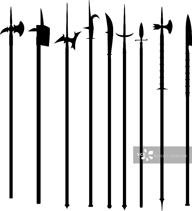 长柄武器武器轮廓图片素材