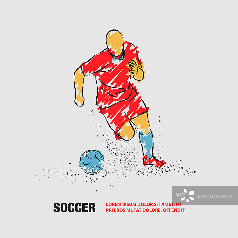 足球运动员带球跑图片素材