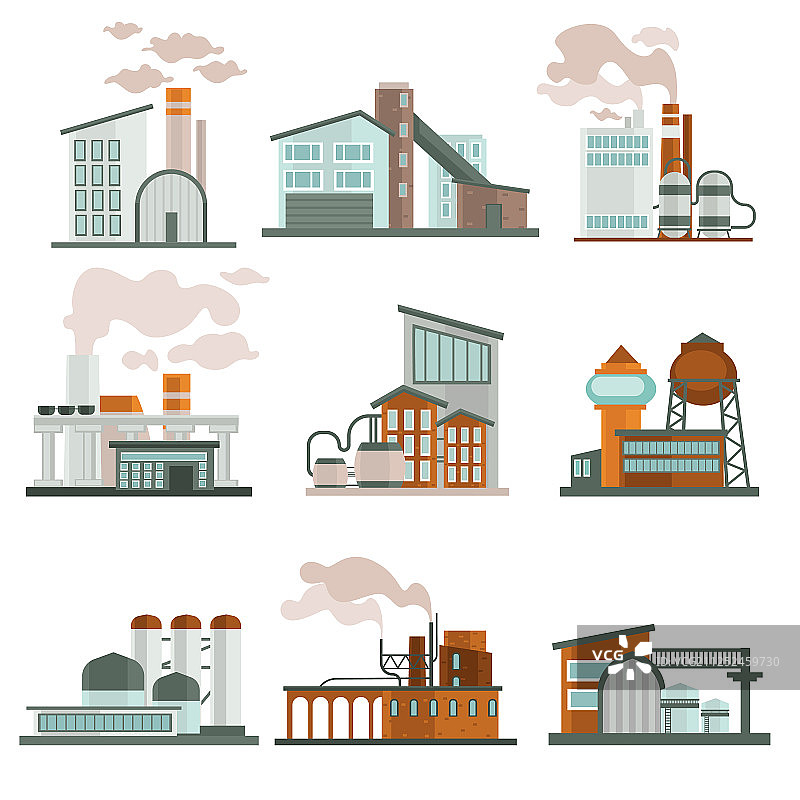 核电站或工厂隔离图标图片素材