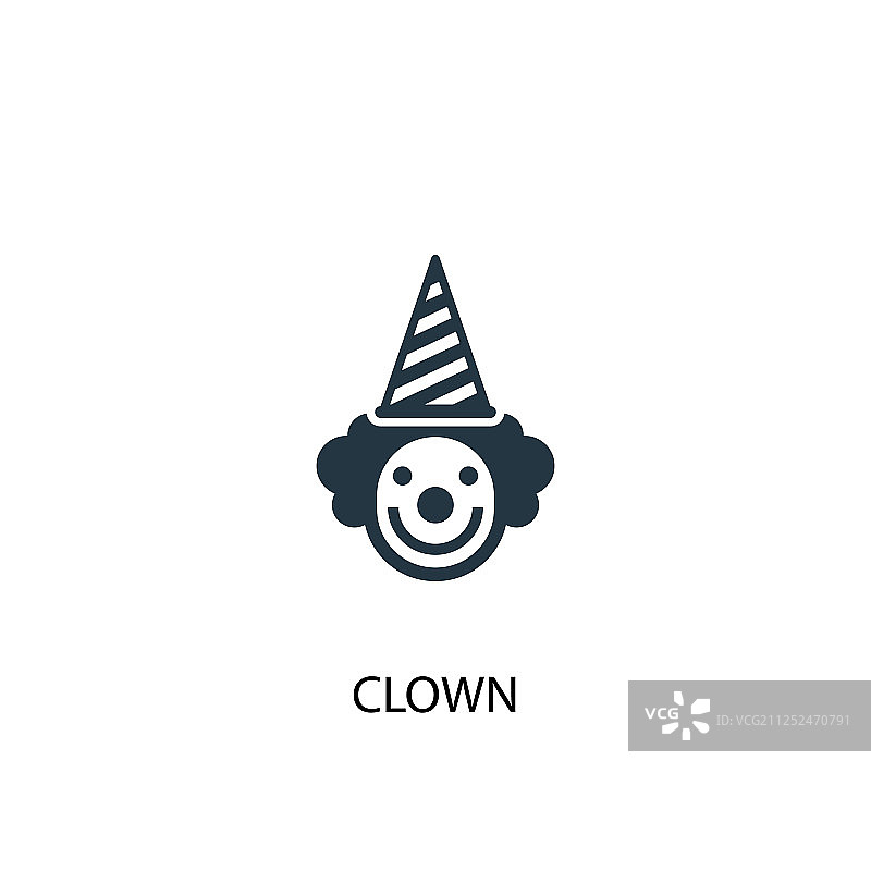 小丑图标简约元素图片素材