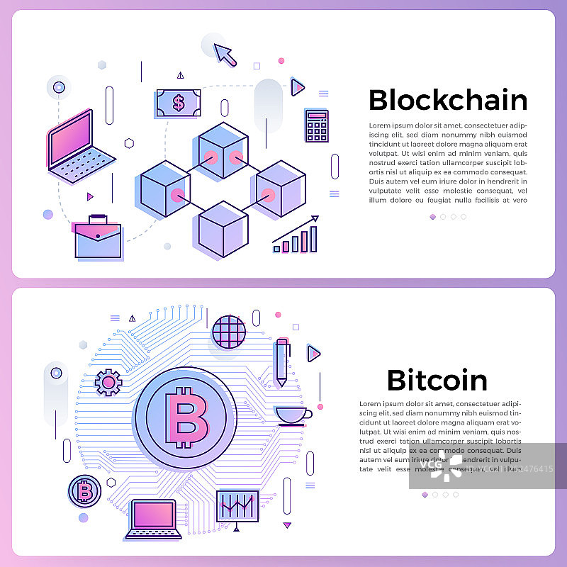 布局设计扁平化设计概念细线图标图片素材