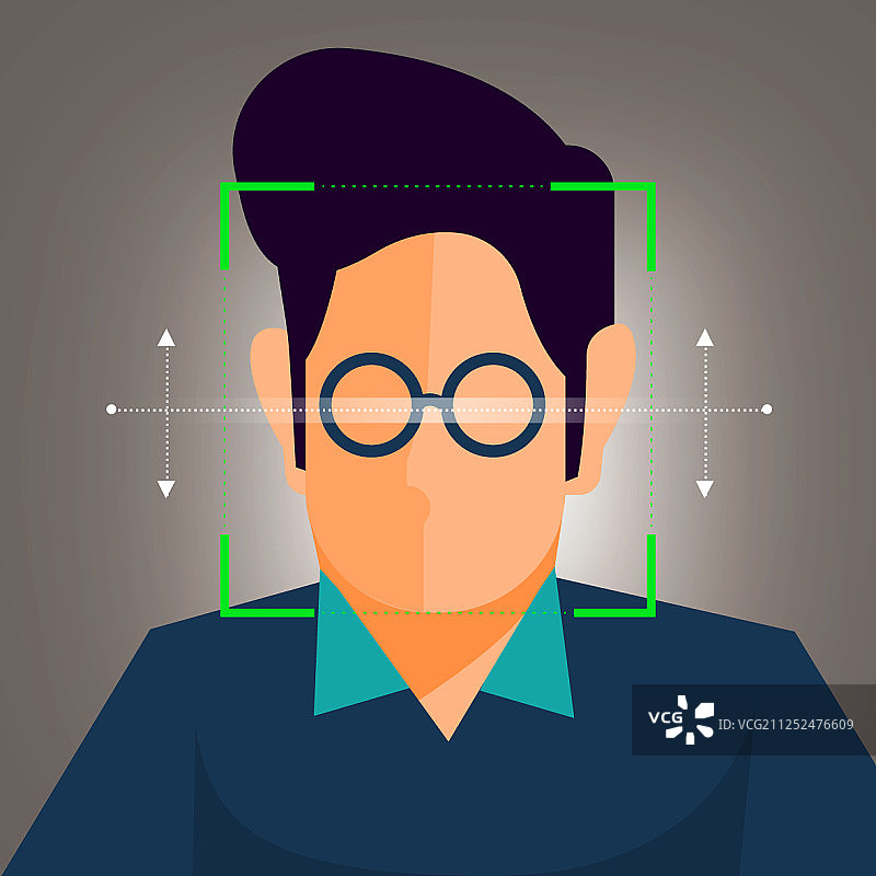 人脸识别技术图片素材