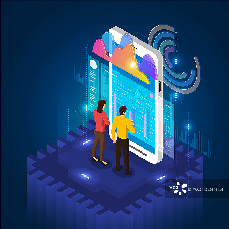 移动数据分析图片素材