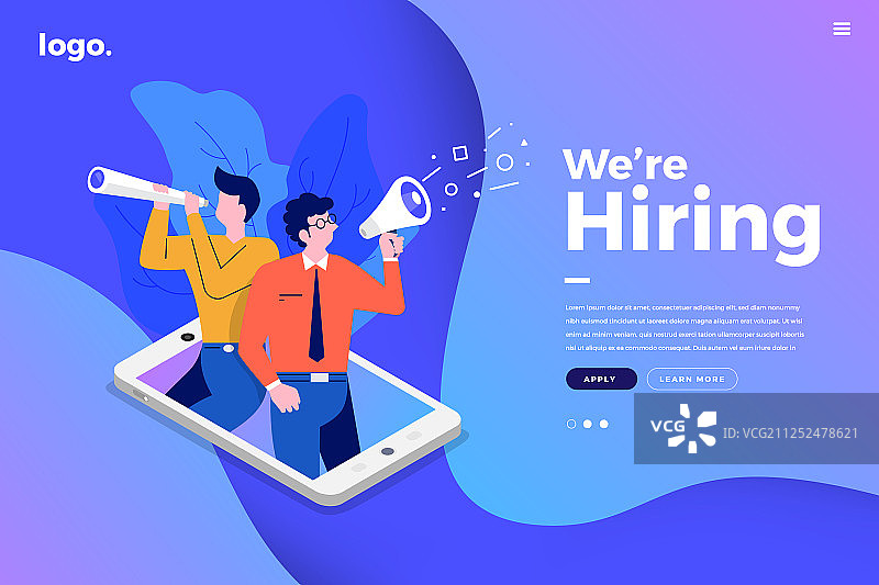 招聘网站模型图片素材
