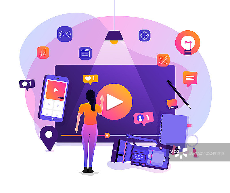 Vlog视频营销图片素材