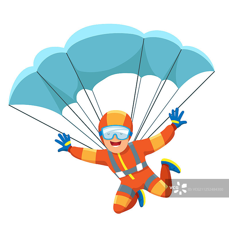 跳伞运动员图标图片素材