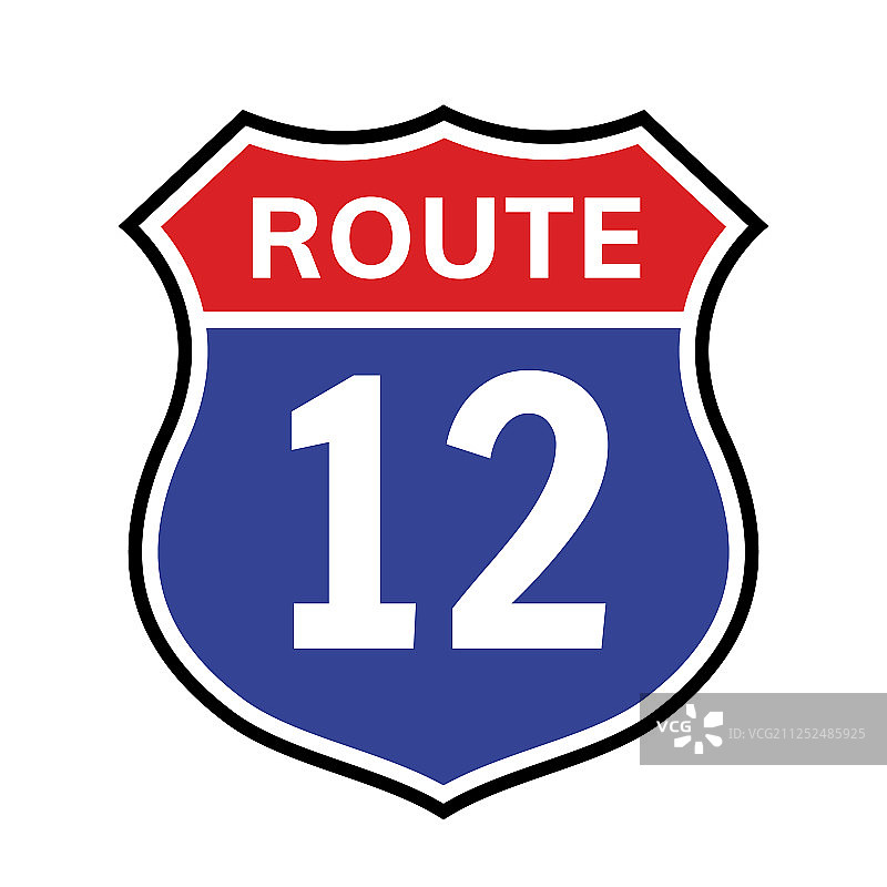 12号公路标志图标图片素材