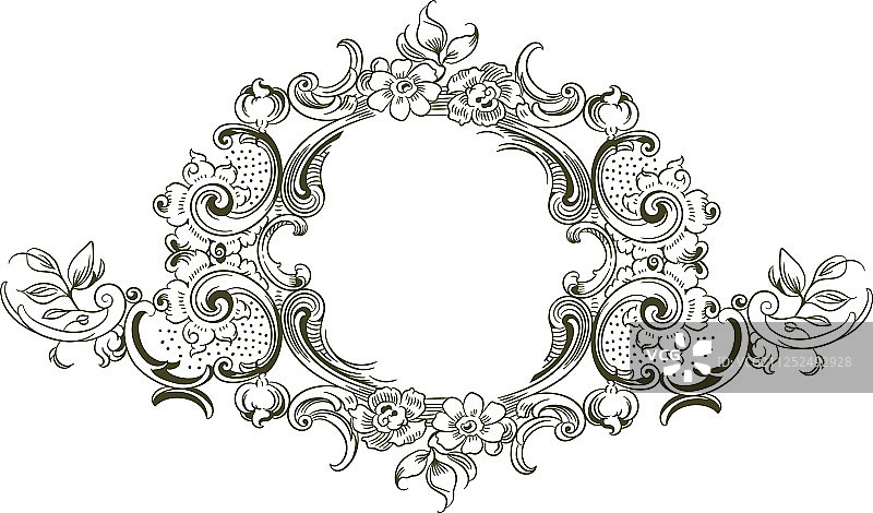 洛可可风格奢华边框图片素材