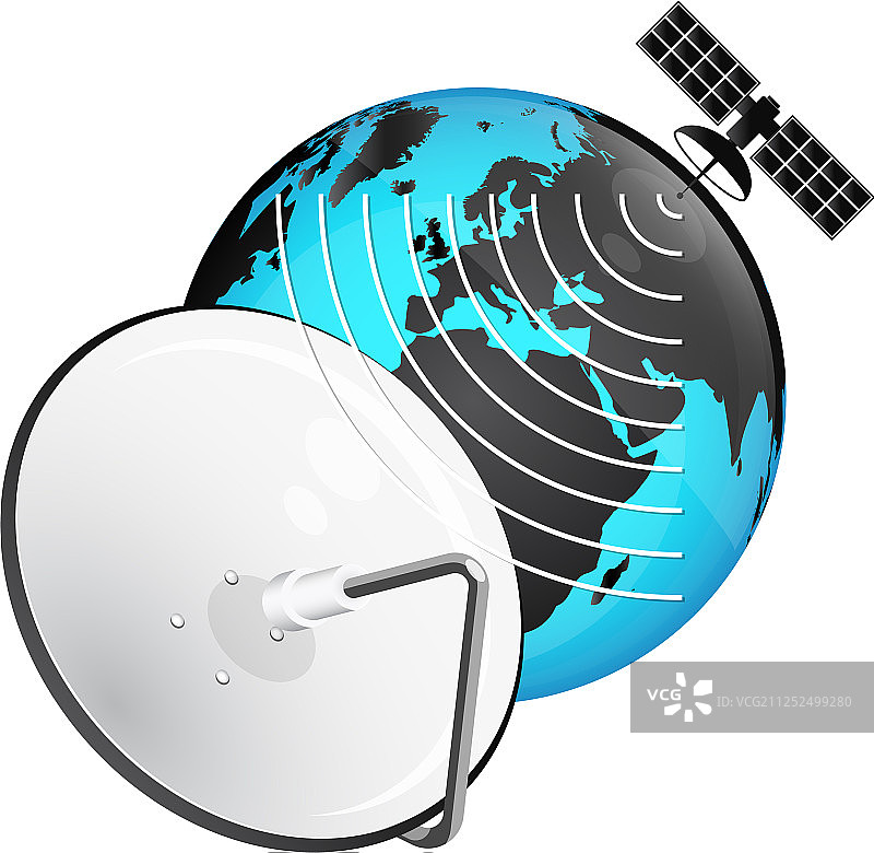 卫星电视信号接收器图片素材