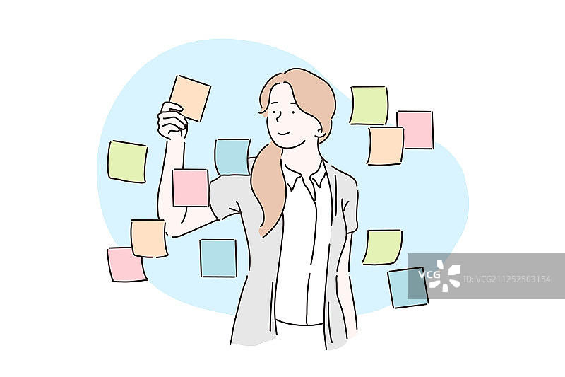 规划分析商业计划概念图片素材