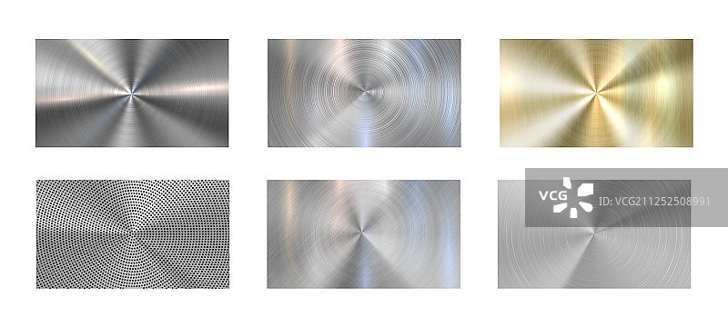 圆形金属纹理放射拉丝金属图片素材