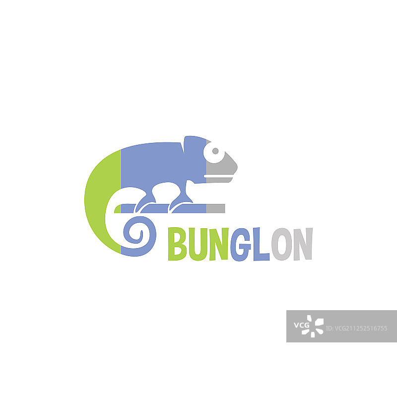 现代变色龙公司logo设计图片素材