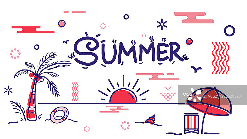 四季MBE孟菲斯涂鸦夏天图片素材