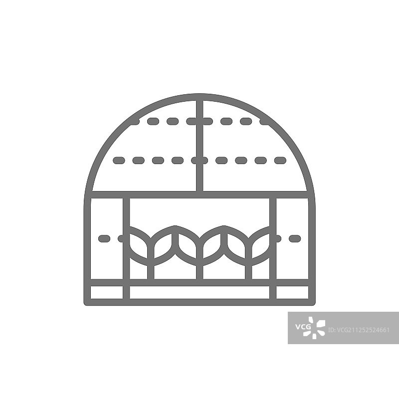 温室园艺种植线条图片素材