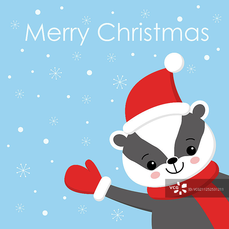 新年快乐獾爪印红色背景图片素材