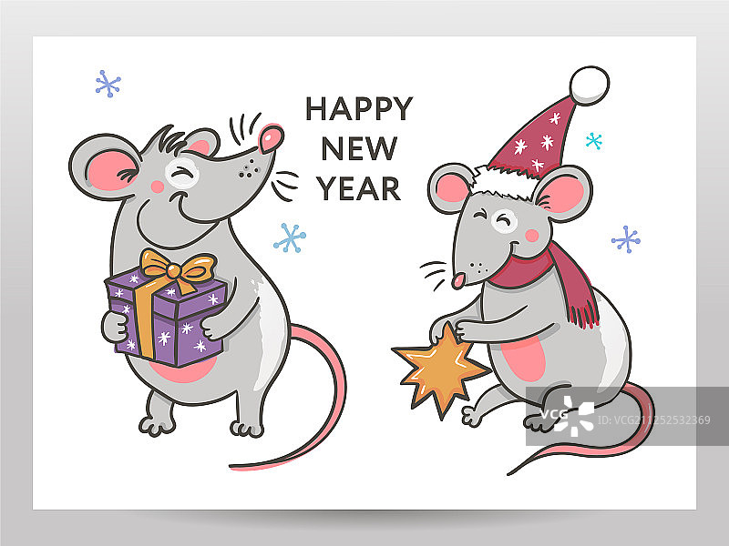 鼠年新年派对图片模板图片素材
