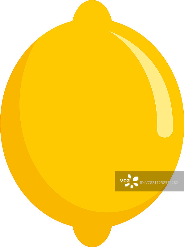 扁平风格新鲜柠檬图标图片素材