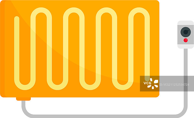 扁平风格的暖电热毯图标图片素材