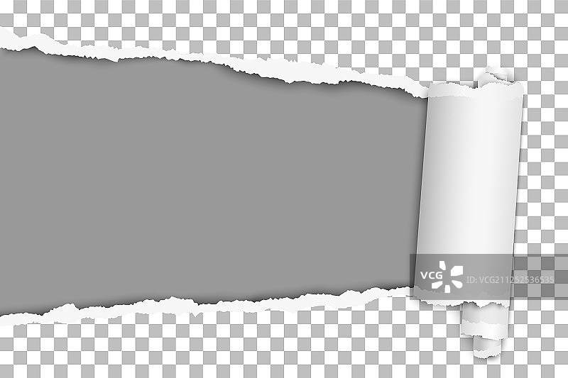 从左到右撕裂细长孔洞图片素材
