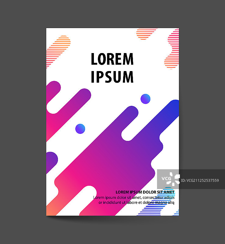 扁平动态几何图形封面图片素材