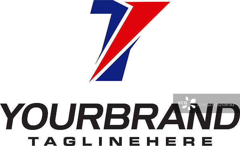 独特T字母形状标志图片素材