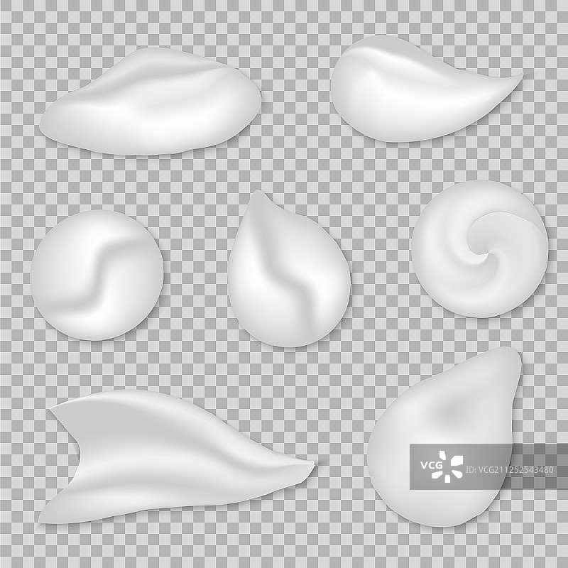 白色奶油合集图片素材