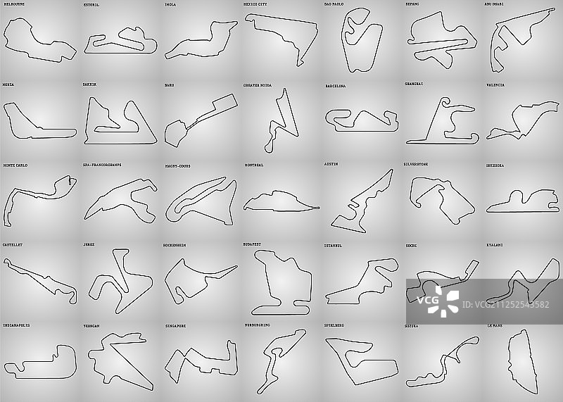 格兰披治大赛赛道图片素材