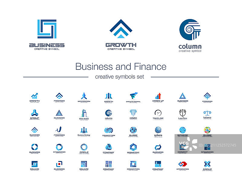 商业与金融创意符号全球化图片素材