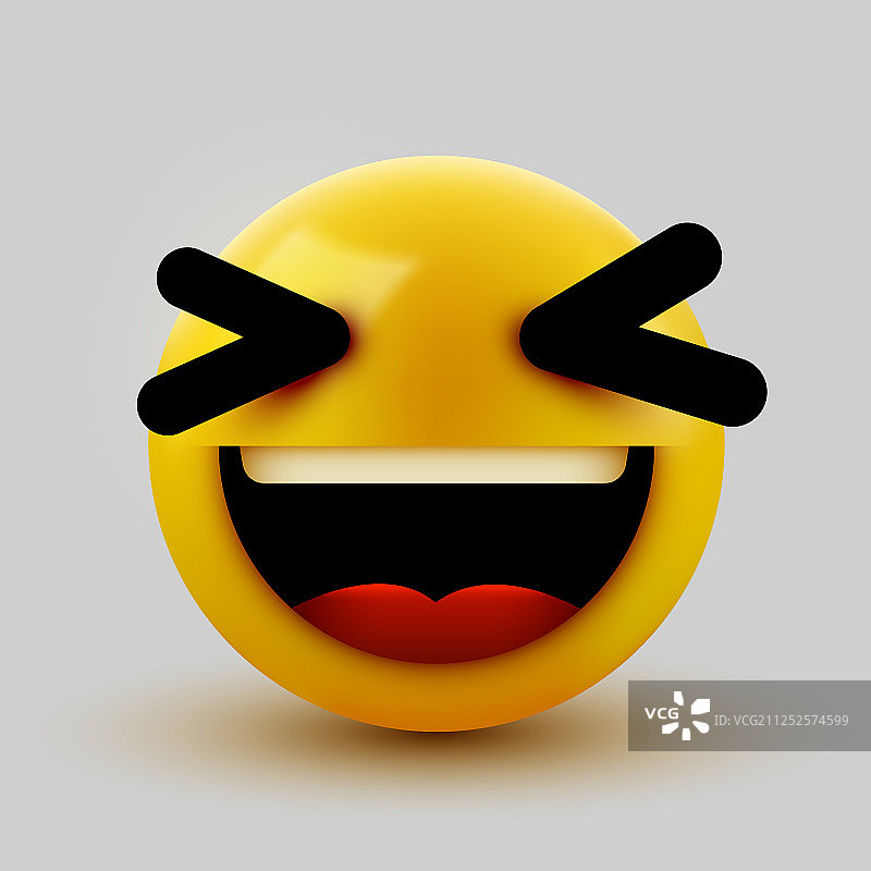 可爱的3D笑脸表情符号图片素材